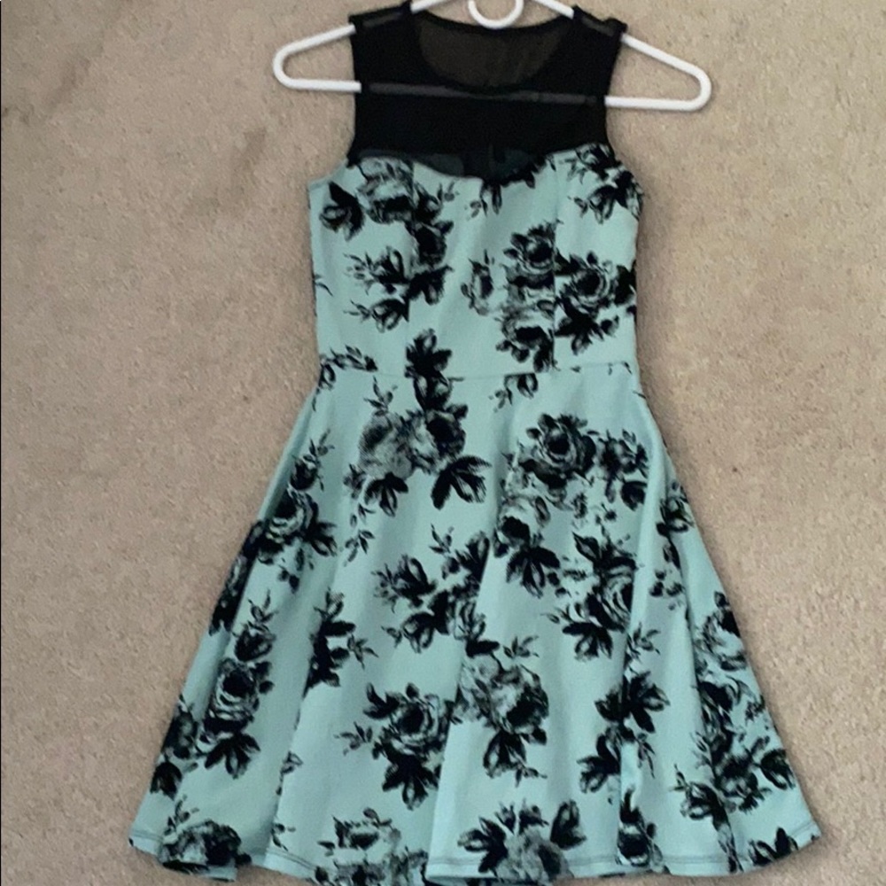 Light blue floral dress!